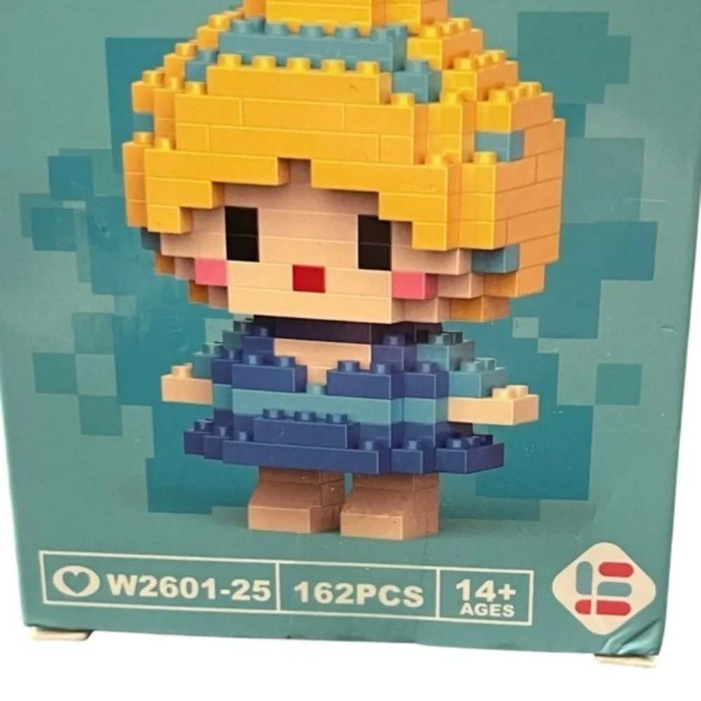 Mini Anime Princess Character‎ Micro Building Blocks NEW 162 Pieces W2601-25